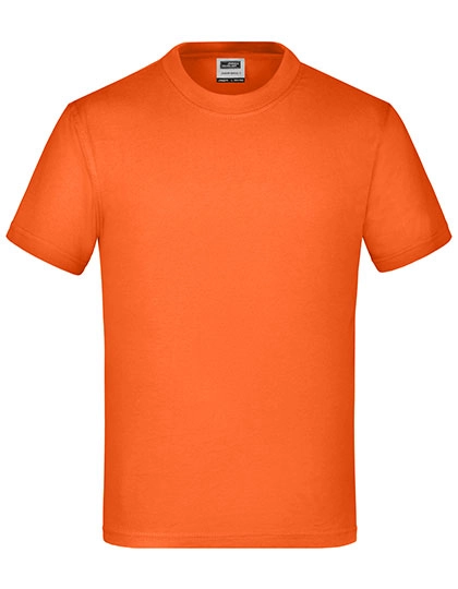 Junior Basic-T zum Besticken und Bedrucken in der Farbe Dark Orange mit Ihren Logo, Schriftzug oder Motiv.