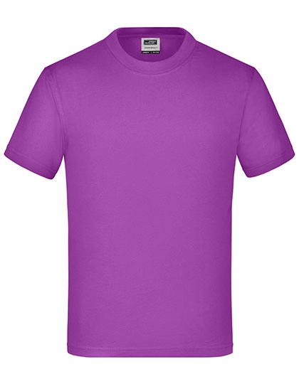 Junior Basic-T zum Besticken und Bedrucken in der Farbe Purple mit Ihren Logo, Schriftzug oder Motiv.
