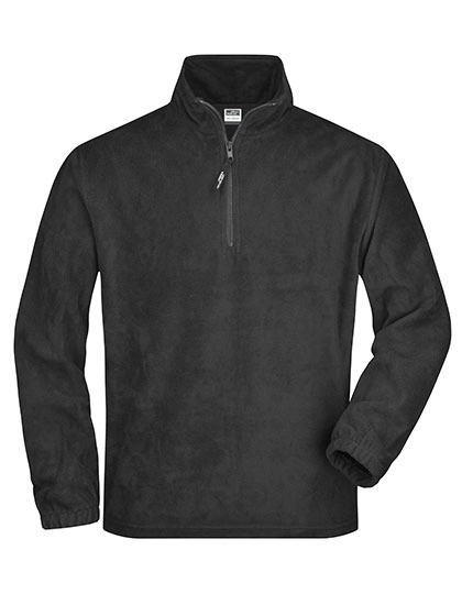 Half-Zip Fleece zum Besticken und Bedrucken in der Farbe Dark Grey (Solid) mit Ihren Logo, Schriftzug oder Motiv.