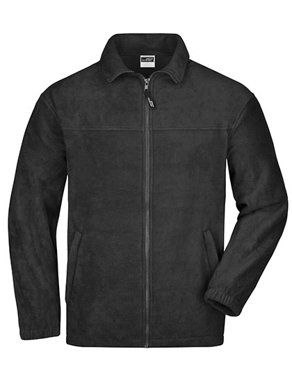Full-Zip Fleece zum Besticken und Bedrucken in der Farbe Black mit Ihren Logo, Schriftzug oder Motiv.