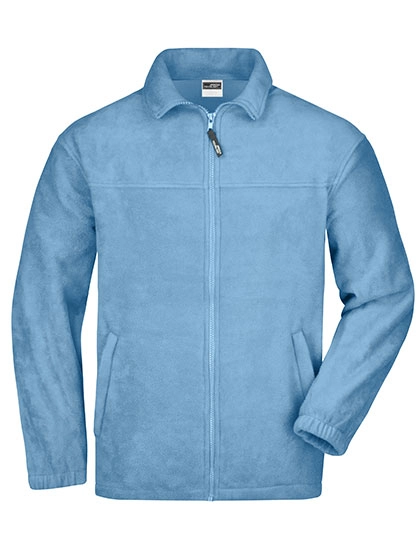 Full-Zip Fleece zum Besticken und Bedrucken in der Farbe Light Blue mit Ihren Logo, Schriftzug oder Motiv.