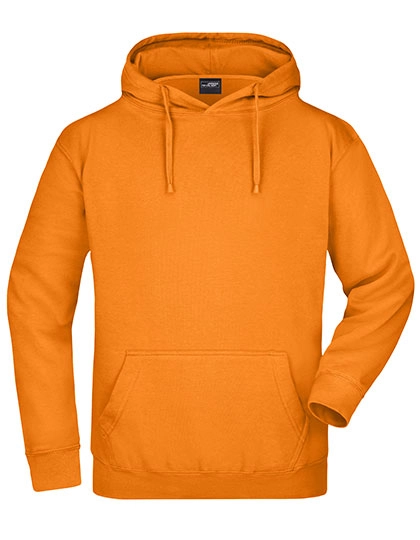Hooded Sweat zum Besticken und Bedrucken in der Farbe Orange mit Ihren Logo, Schriftzug oder Motiv.