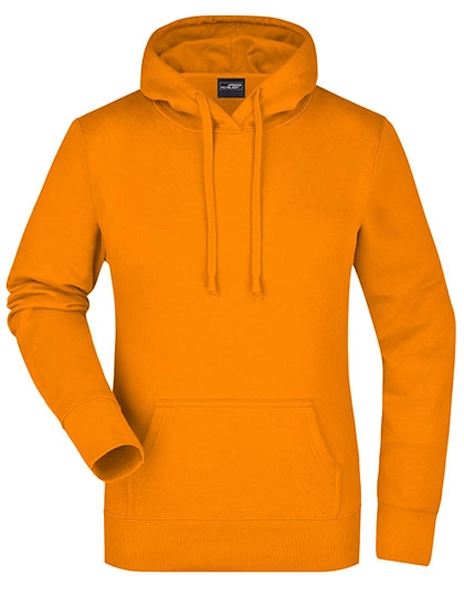 Ladies´ Hooded Sweat zum Besticken und Bedrucken in der Farbe Orange mit Ihren Logo, Schriftzug oder Motiv.