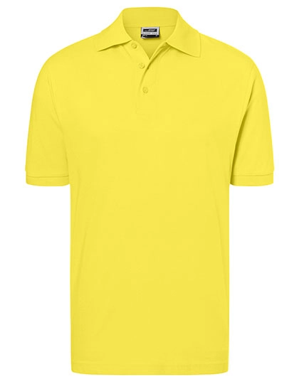Classic Polo zum Besticken und Bedrucken in der Farbe Yellow mit Ihren Logo, Schriftzug oder Motiv.