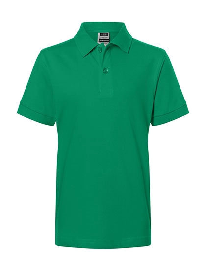 Junior Classic Polo zum Besticken und Bedrucken in der Farbe Irish Green mit Ihren Logo, Schriftzug oder Motiv.
