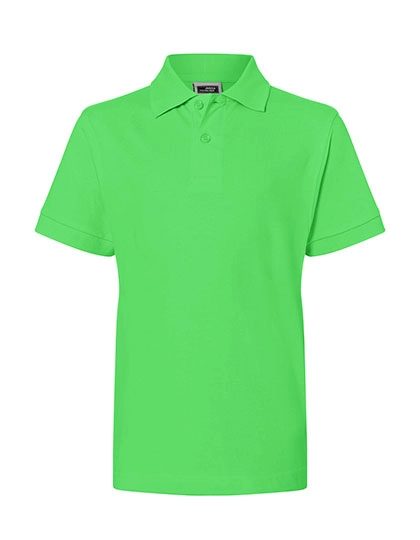Junior Classic Polo zum Besticken und Bedrucken in der Farbe Lime Green mit Ihren Logo, Schriftzug oder Motiv.