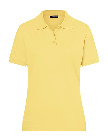 Ladies´ Classic Polo zum Besticken und Bedrucken in der Farbe Light Yellow mit Ihren Logo, Schriftzug oder Motiv.