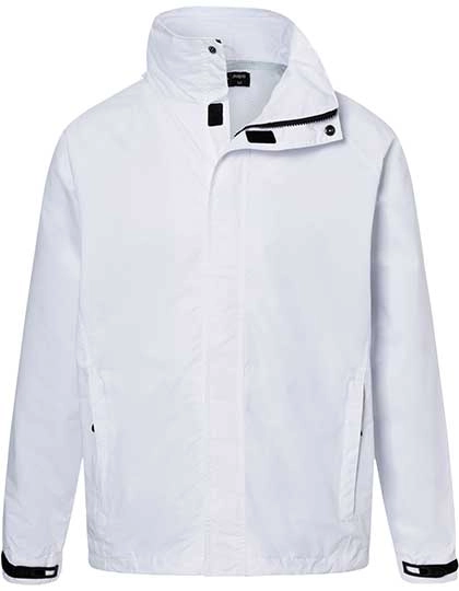 Men´s Outer Jacket zum Besticken und Bedrucken in der Farbe White mit Ihren Logo, Schriftzug oder Motiv.