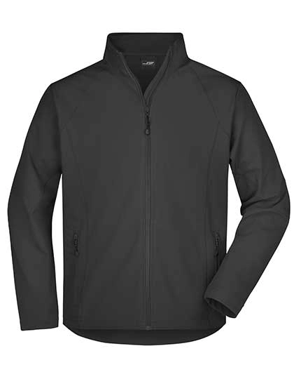 Men´s Softshell Jacket zum Besticken und Bedrucken in der Farbe Black mit Ihren Logo, Schriftzug oder Motiv.