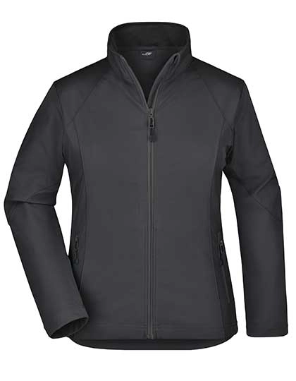 Ladies´ Softshell Jacket zum Besticken und Bedrucken in der Farbe Black mit Ihren Logo, Schriftzug oder Motiv.
