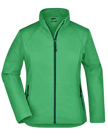Ladies´ Softshell Jacket zum Besticken und Bedrucken in der Farbe Green mit Ihren Logo, Schriftzug oder Motiv.