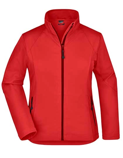Ladies´ Softshell Jacket zum Besticken und Bedrucken in der Farbe Red mit Ihren Logo, Schriftzug oder Motiv.