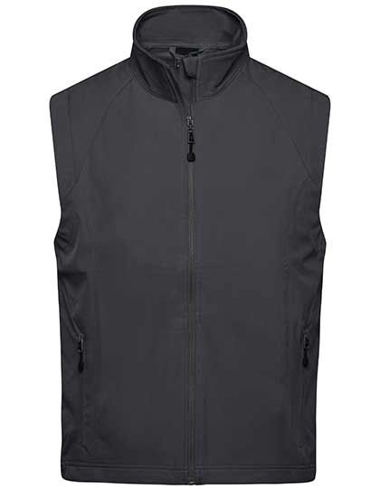 Men´s Softshell Vest zum Besticken und Bedrucken in der Farbe Black mit Ihren Logo, Schriftzug oder Motiv.