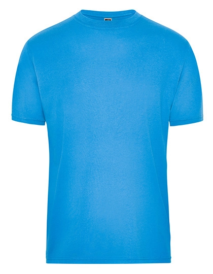 Men´s Bio Workwear T-Shirt zum Besticken und Bedrucken in der Farbe Aqua mit Ihren Logo, Schriftzug oder Motiv.