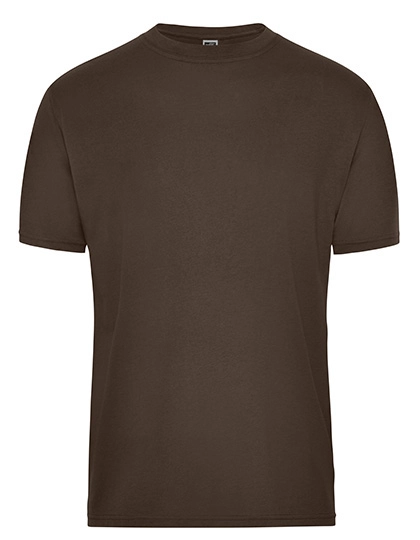 Men´s Bio Workwear T-Shirt zum Besticken und Bedrucken in der Farbe Brown mit Ihren Logo, Schriftzug oder Motiv.