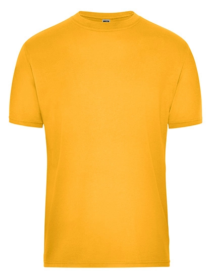 Men´s Bio Workwear T-Shirt zum Besticken und Bedrucken in der Farbe Gold Yellow mit Ihren Logo, Schriftzug oder Motiv.