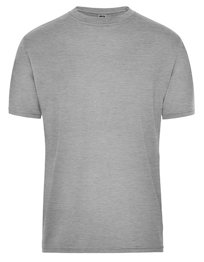 Men´s Bio Workwear T-Shirt zum Besticken und Bedrucken in der Farbe Grey Heather mit Ihren Logo, Schriftzug oder Motiv.