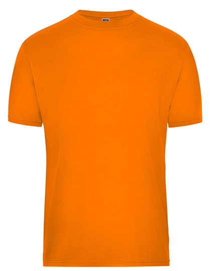Men´s Bio Workwear T-Shirt zum Besticken und Bedrucken in der Farbe Orange mit Ihren Logo, Schriftzug oder Motiv.