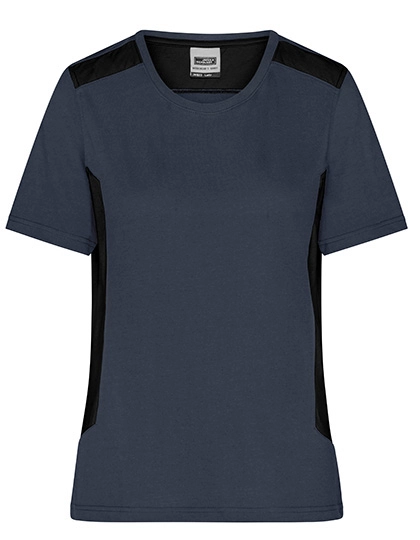 Ladies´ Workwear T-Shirt -STRONG- zum Besticken und Bedrucken in der Farbe Carbon-Black mit Ihren Logo, Schriftzug oder Motiv.