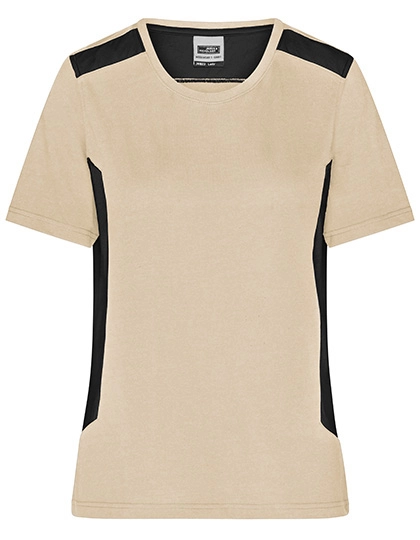 Ladies´ Workwear T-Shirt -STRONG- zum Besticken und Bedrucken in der Farbe Stone-Black mit Ihren Logo, Schriftzug oder Motiv.