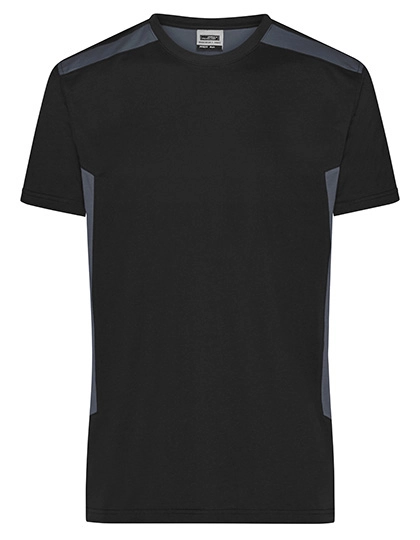 Men´s Workwear T-Shirt -STRONG- zum Besticken und Bedrucken in der Farbe Black-Carbon mit Ihren Logo, Schriftzug oder Motiv.