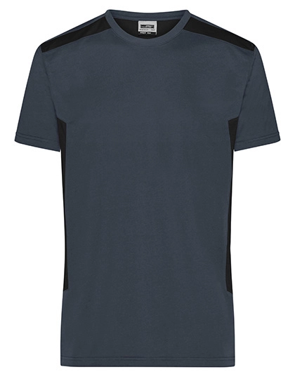 Men´s Workwear T-Shirt -STRONG- zum Besticken und Bedrucken in der Farbe Carbon-Black mit Ihren Logo, Schriftzug oder Motiv.