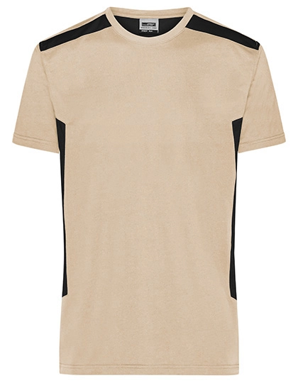 Men´s Workwear T-Shirt -STRONG- zum Besticken und Bedrucken in der Farbe Stone-Black mit Ihren Logo, Schriftzug oder Motiv.