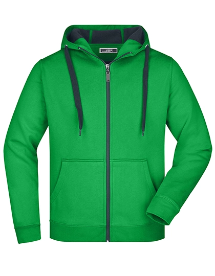 Men´s Doubleface Jacket zum Besticken und Bedrucken in der Farbe Fern Green-Graphite (Solid) mit Ihren Logo, Schriftzug oder Motiv.
