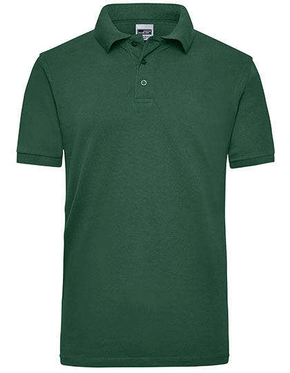 Men´s Workwear Polo zum Besticken und Bedrucken in der Farbe Dark Green mit Ihren Logo, Schriftzug oder Motiv.