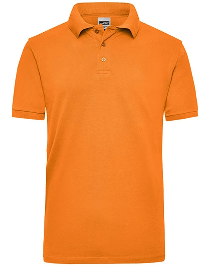 Men´s Workwear Polo zum Besticken und Bedrucken in der Farbe Orange mit Ihren Logo, Schriftzug oder Motiv.