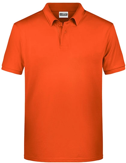 Men´s Basic Polo zum Besticken und Bedrucken in der Farbe Dark Orange mit Ihren Logo, Schriftzug oder Motiv.