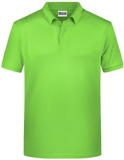Men´s Basic Polo zum Besticken und Bedrucken in der Farbe Lime Green mit Ihren Logo, Schriftzug oder Motiv.