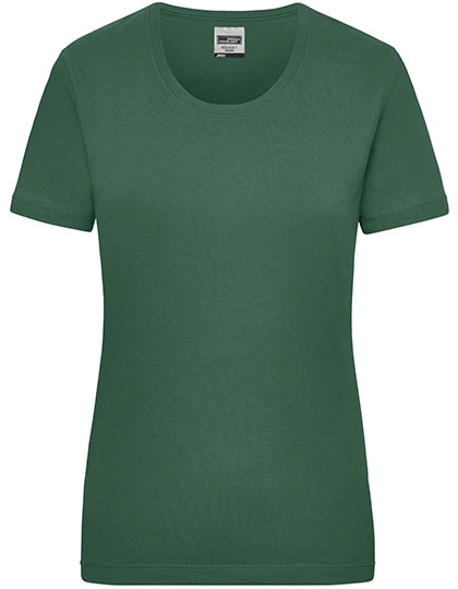 Ladies´ Workwear-T zum Besticken und Bedrucken in der Farbe Dark Green mit Ihren Logo, Schriftzug oder Motiv.