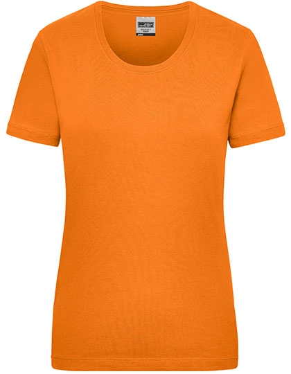 Ladies´ Workwear-T zum Besticken und Bedrucken in der Farbe Orange mit Ihren Logo, Schriftzug oder Motiv.