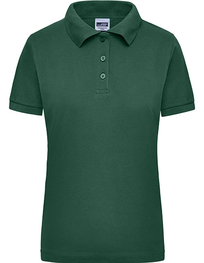 Ladies´ Workwear Polo zum Besticken und Bedrucken in der Farbe Dark Green mit Ihren Logo, Schriftzug oder Motiv.