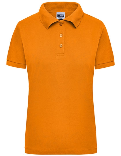 Ladies´ Workwear Polo zum Besticken und Bedrucken in der Farbe Orange mit Ihren Logo, Schriftzug oder Motiv.