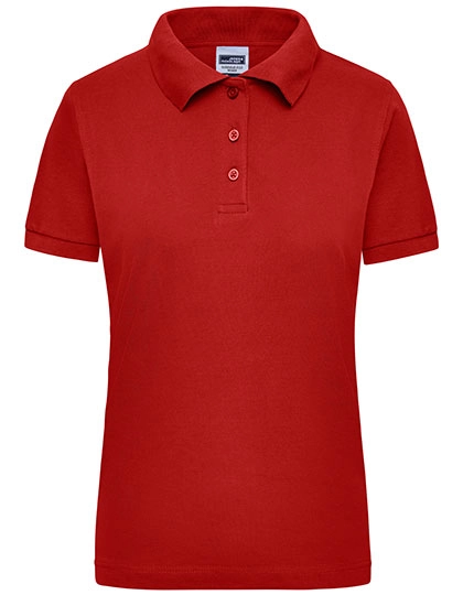 Ladies´ Workwear Polo zum Besticken und Bedrucken in der Farbe Red mit Ihren Logo, Schriftzug oder Motiv.