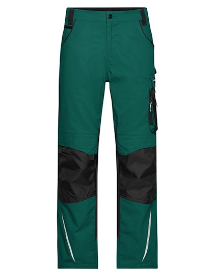 Workwear Pants -STRONG- zum Besticken und Bedrucken in der Farbe Dark Green-Black mit Ihren Logo, Schriftzug oder Motiv.
