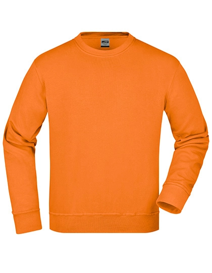 Workwear Sweat zum Besticken und Bedrucken in der Farbe Orange mit Ihren Logo, Schriftzug oder Motiv.