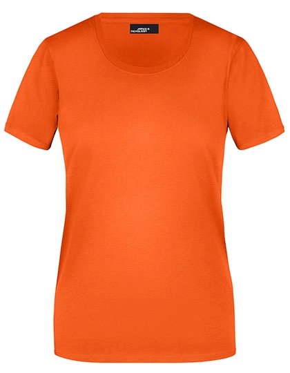 Ladies´ Basic-T zum Besticken und Bedrucken in der Farbe Dark Orange mit Ihren Logo, Schriftzug oder Motiv.