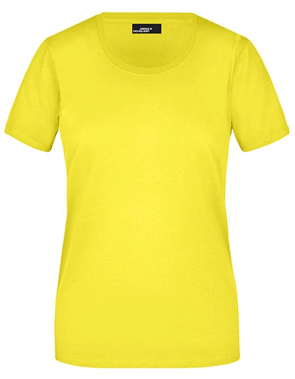Ladies´ Basic-T zum Besticken und Bedrucken in der Farbe Yellow mit Ihren Logo, Schriftzug oder Motiv.
