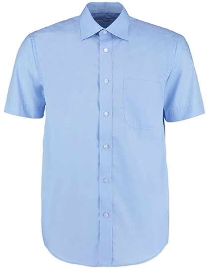 Men´s Classic Fit Business Shirt Short Sleeve zum Besticken und Bedrucken in der Farbe Light Blue mit Ihren Logo, Schriftzug oder Motiv.
