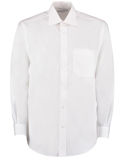 Men´s Classic Fit Business Shirt Long Sleeve zum Besticken und Bedrucken in der Farbe White mit Ihren Logo, Schriftzug oder Motiv.
