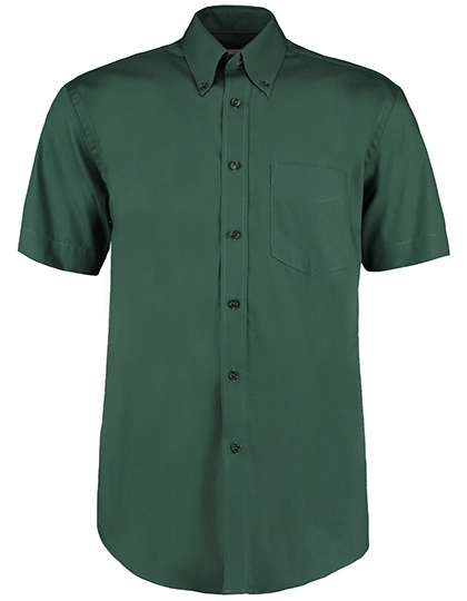 Men´s Classic Fit Corporate Oxford Shirt Short Sleeve zum Besticken und Bedrucken in der Farbe Bottle Green mit Ihren Logo, Schriftzug oder Motiv.