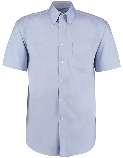 Men´s Classic Fit Corporate Oxford Shirt Short Sleeve zum Besticken und Bedrucken in der Farbe Light Blue mit Ihren Logo, Schriftzug oder Motiv.