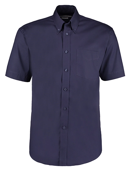 Men´s Classic Fit Corporate Oxford Shirt Short Sleeve zum Besticken und Bedrucken in der Farbe Midnight Navy mit Ihren Logo, Schriftzug oder Motiv.