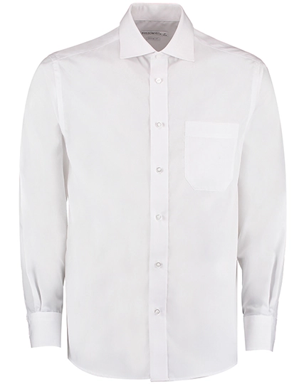 Men´s Classic Fit Premium Non Iron Corporate Shirt Long Sleeve zum Besticken und Bedrucken in der Farbe White mit Ihren Logo, Schriftzug oder Motiv.