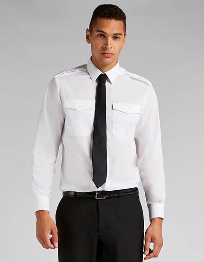 Men´s Tailored Fit Pilot Shirt Long Sleeve zum Besticken und Bedrucken mit Ihren Logo, Schriftzug oder Motiv.