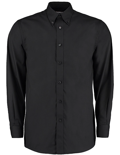 Men´s Classic Fit Workforce Shirt Long Sleeve zum Besticken und Bedrucken in der Farbe Black mit Ihren Logo, Schriftzug oder Motiv.