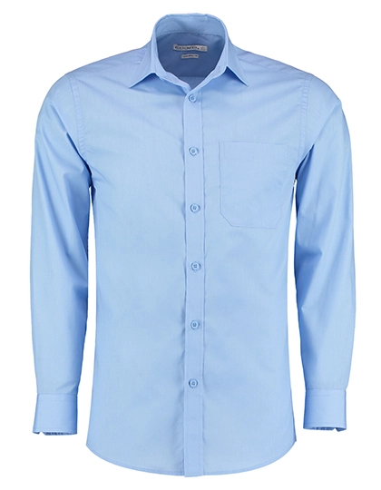 Men´s Tailored Fit Poplin Shirt Long Sleeve zum Besticken und Bedrucken in der Farbe Light Blue mit Ihren Logo, Schriftzug oder Motiv.
